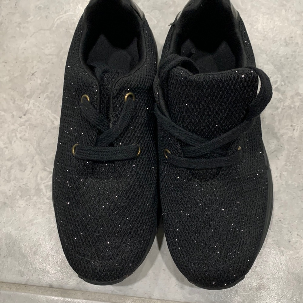 Joyfolie shimmery black sneakers. GUC